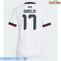 Camisa de time de futebol México Orbelin Pineda #17 Replicas 2º Equipamento Feminina Mundo 2026 Manga Curta